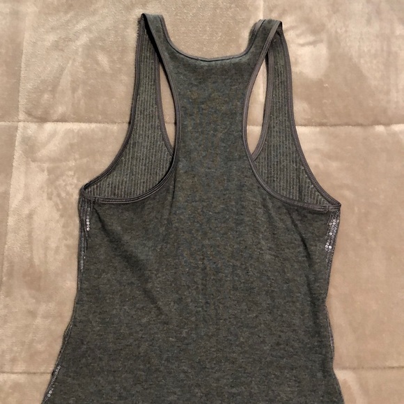 Silver Sequined Tank Top - Picture 4 of 5